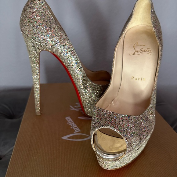 *SOLD* Christian Louboutin glitter pumps size 39.5 - Picture 9 of 13